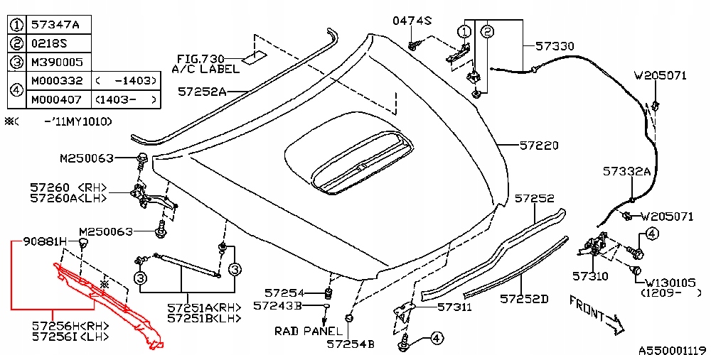 SUBARU LEGACY OUTBACK OSLONA WYCISZENIE BLOTNIKA Car type Passenger cars