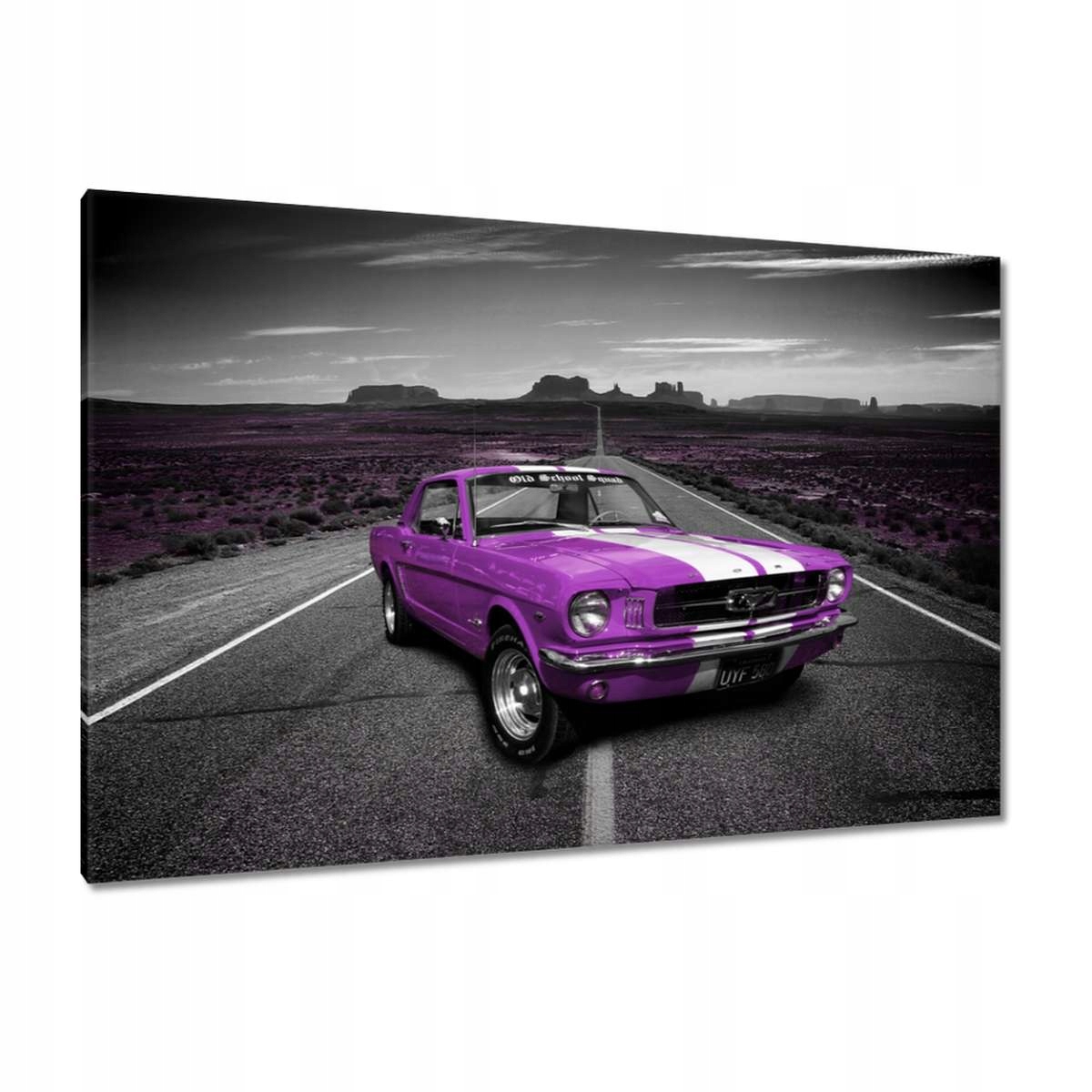 Obrazy 120x80 Fialový Ford Mustang