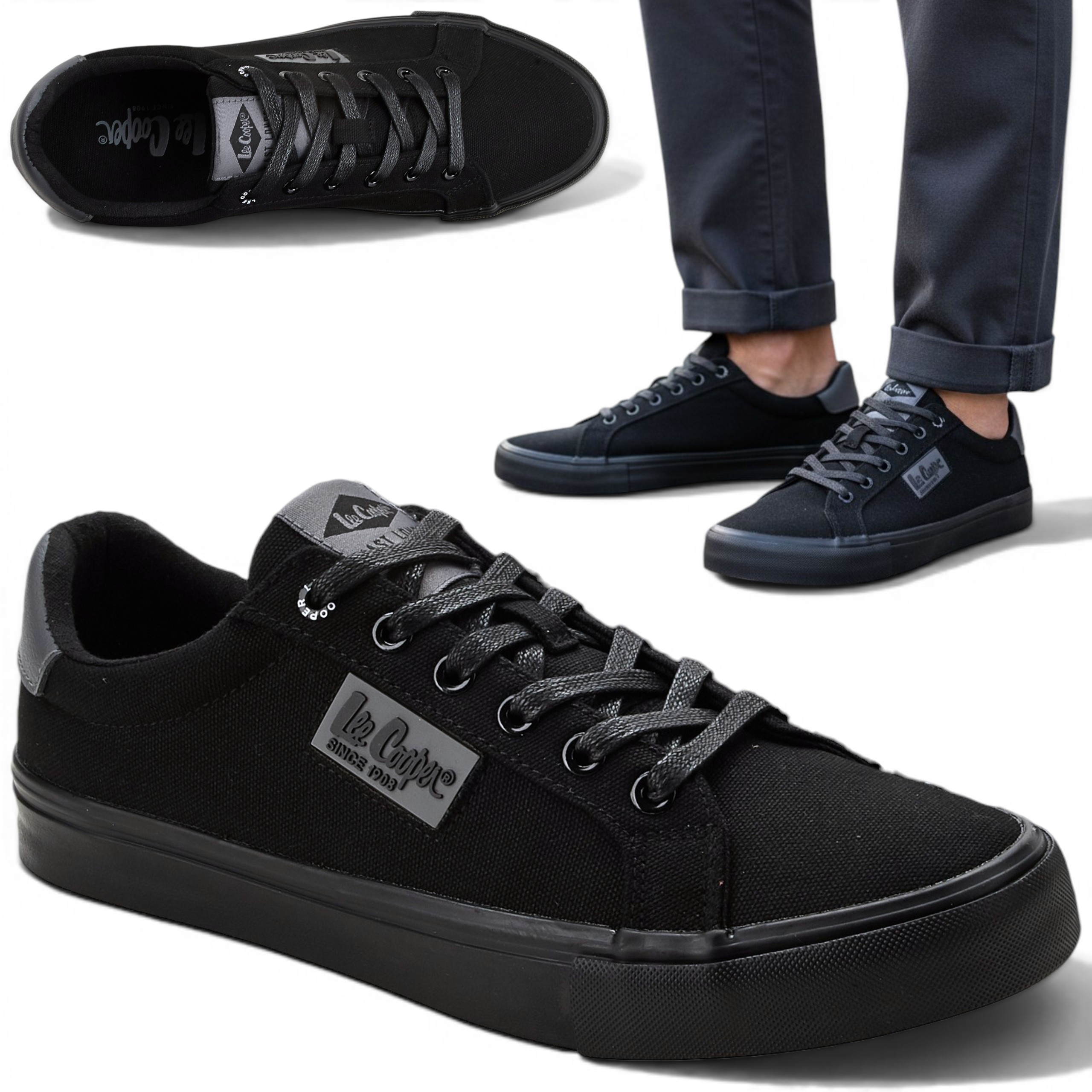 40 Lee Cooper Pánské letní tenisky Lehké šněrovací tenisky