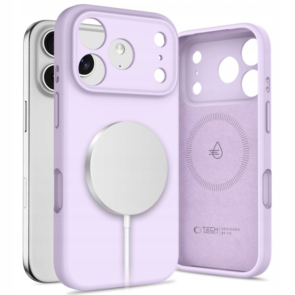 Etui case plecki na iPhone 17 Pro MagSafe Silicone fioletowe