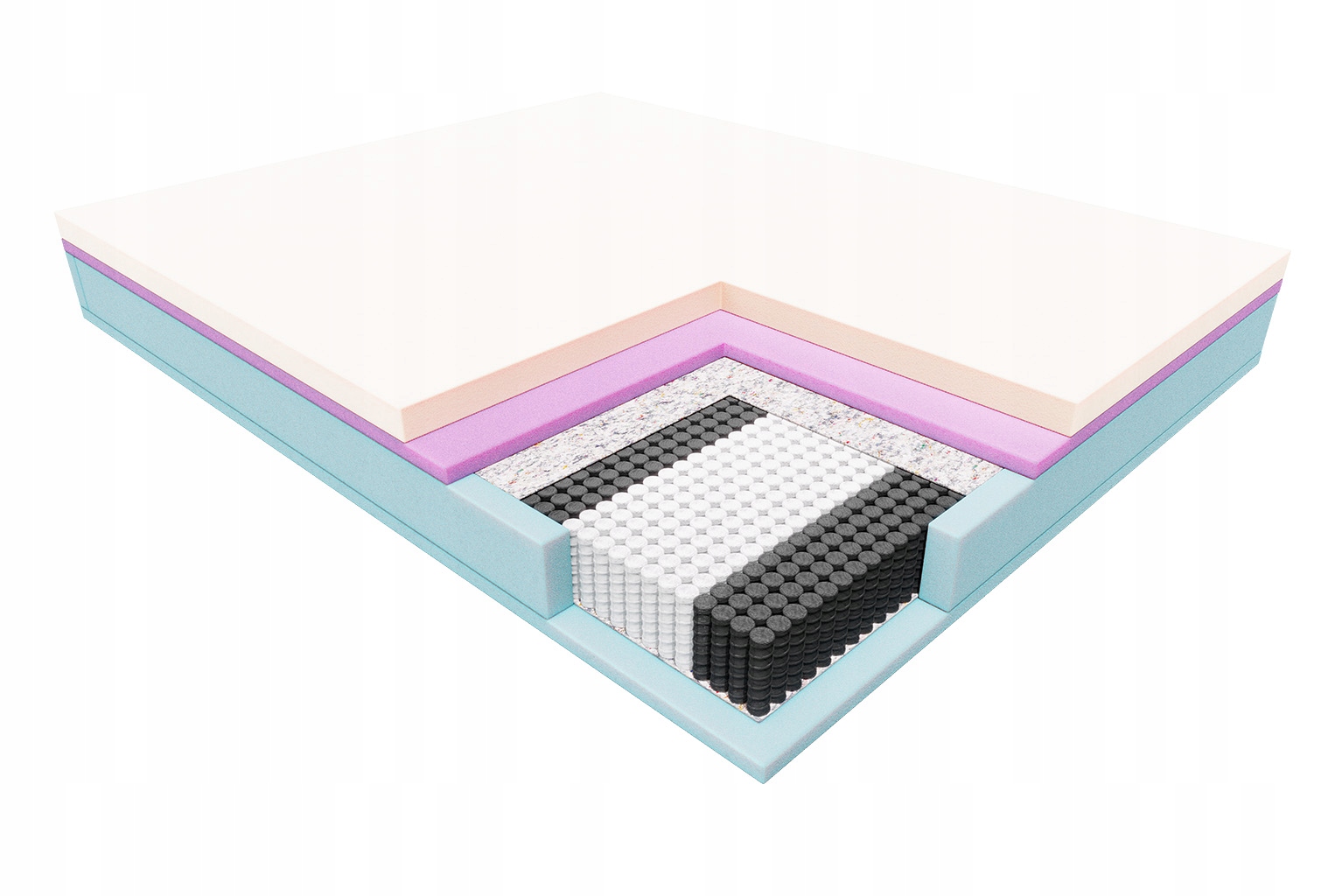 Materac JANPOL BRILLANTE 160x200 + MOLTON GRATIS Marka Janpol