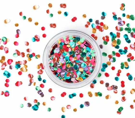 Brokat KOLOROWY do twarzy i ciała PIEGI ozdoba 3g