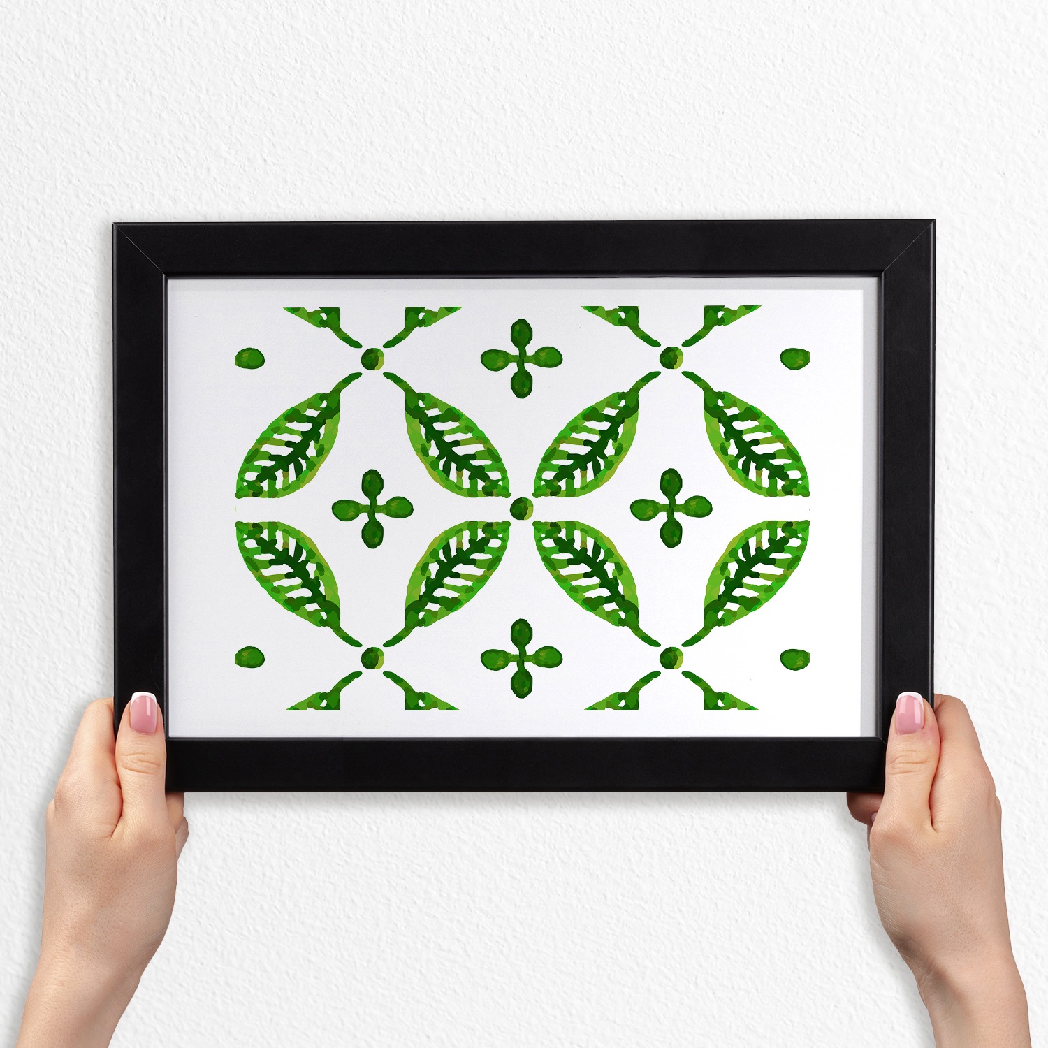 

Foto ramka obraz na ścianę Zielone liście 30x20