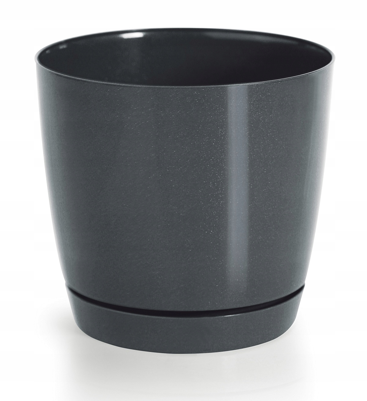 

Doniczka z podstawką Coubi Round P DUOP120 grafit