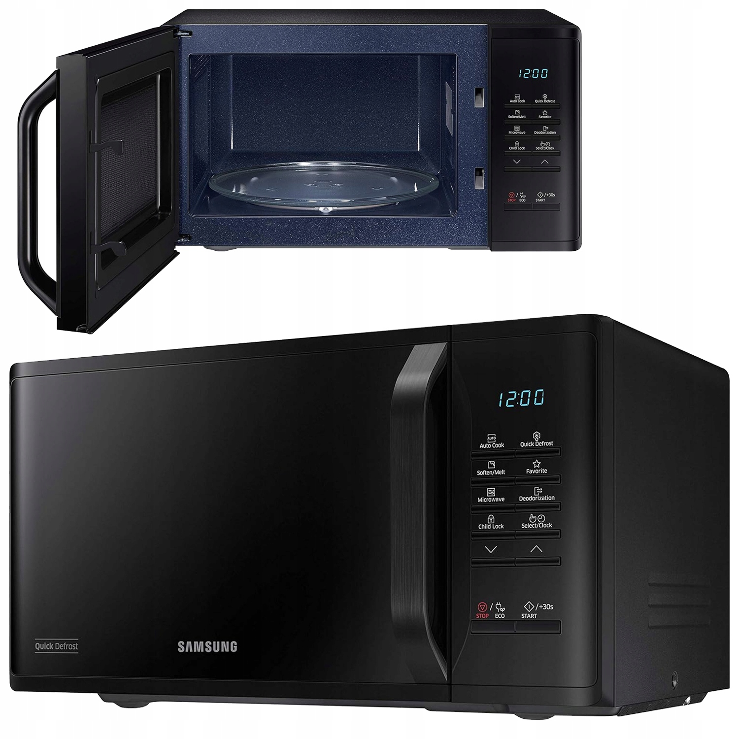 Kuchenka mikrofalowa Samsung MS23K3513AK 23l 800W 23 Programy Led Czarna