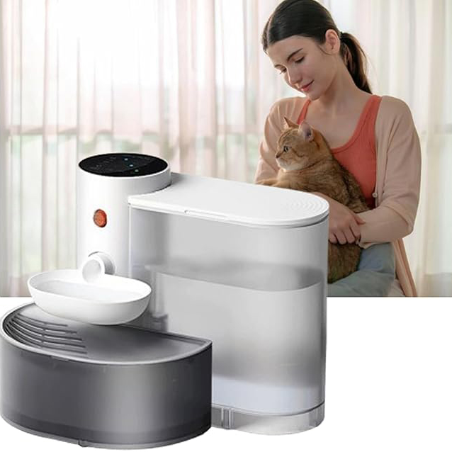 Levně Fontána na vodu pro domácí mazlíčky 3l, tichá, automatická, bez nutnosti filtrace pro více domácích mazlíčků