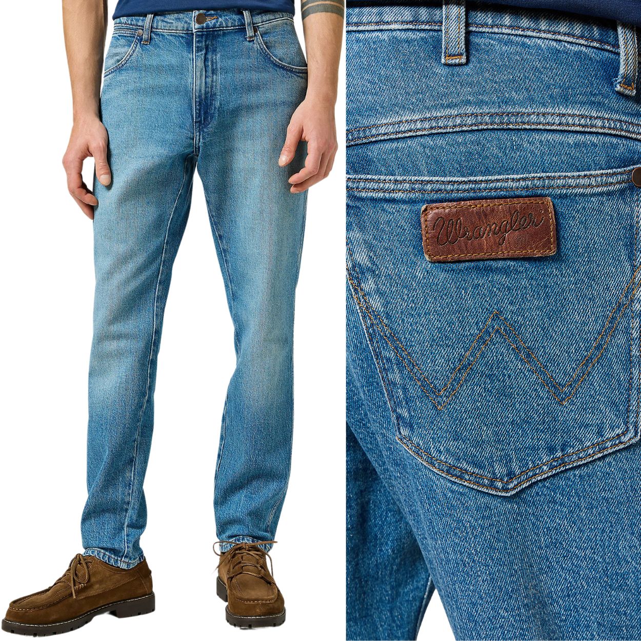 Wrangler River regular tapered Chante klasické džínové kalhoty W33 L32