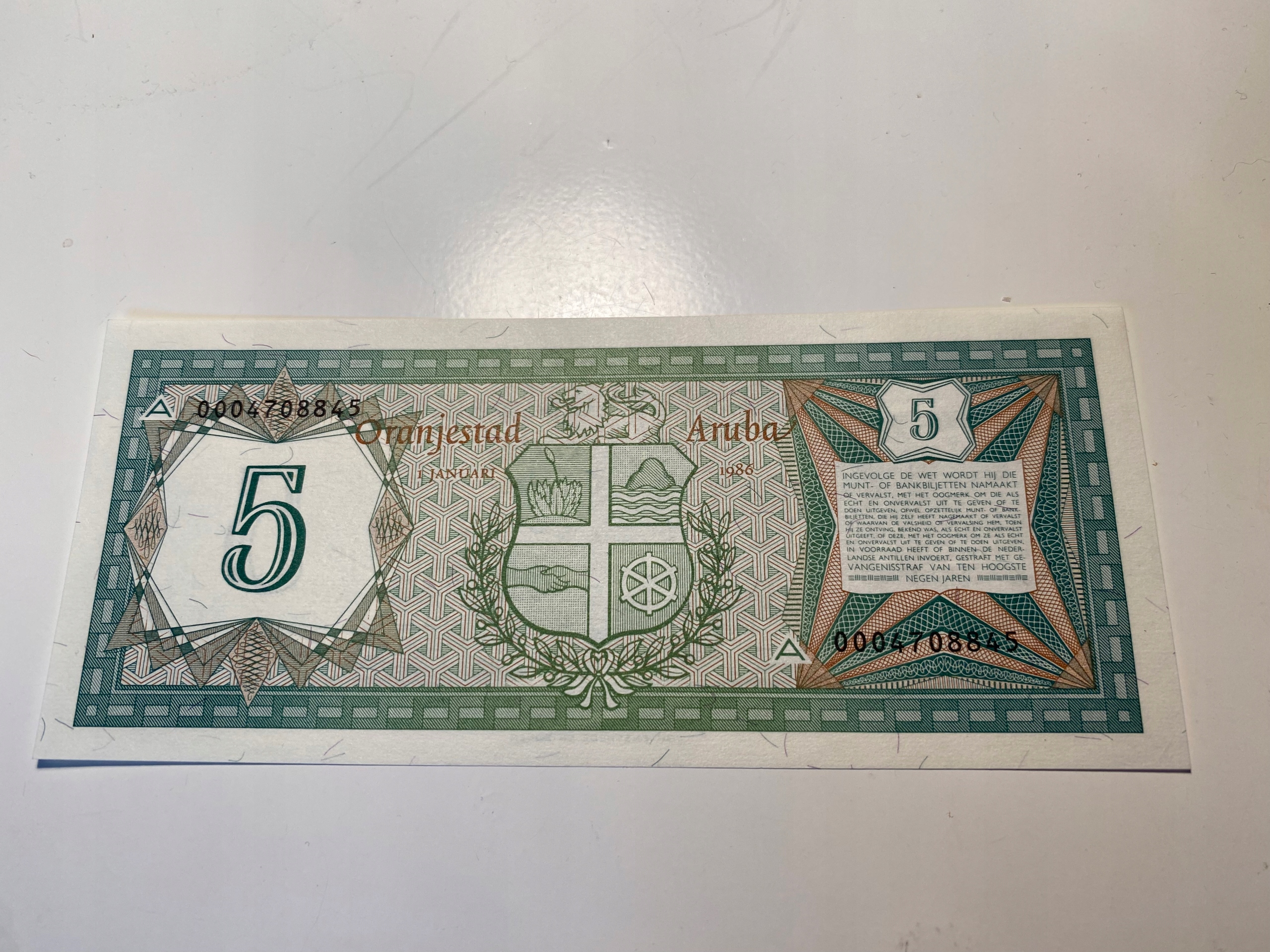 Aruba - 5 florin - 1986 - UNC