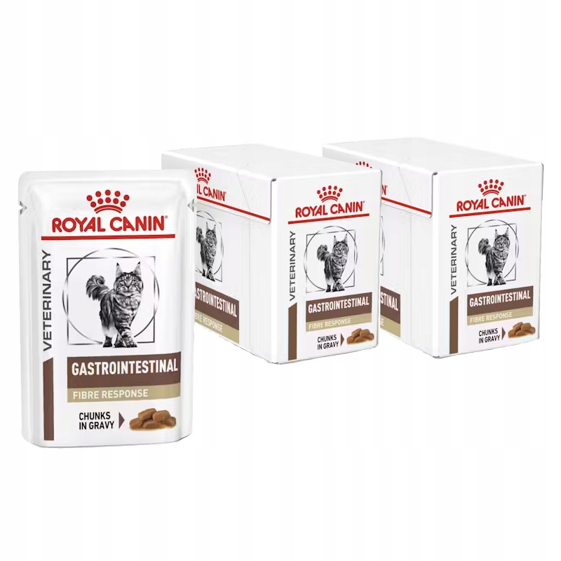Royal Canin Veterinary Gastrointestinal Fibre 24x85g Karma Dla Kota W Sosie