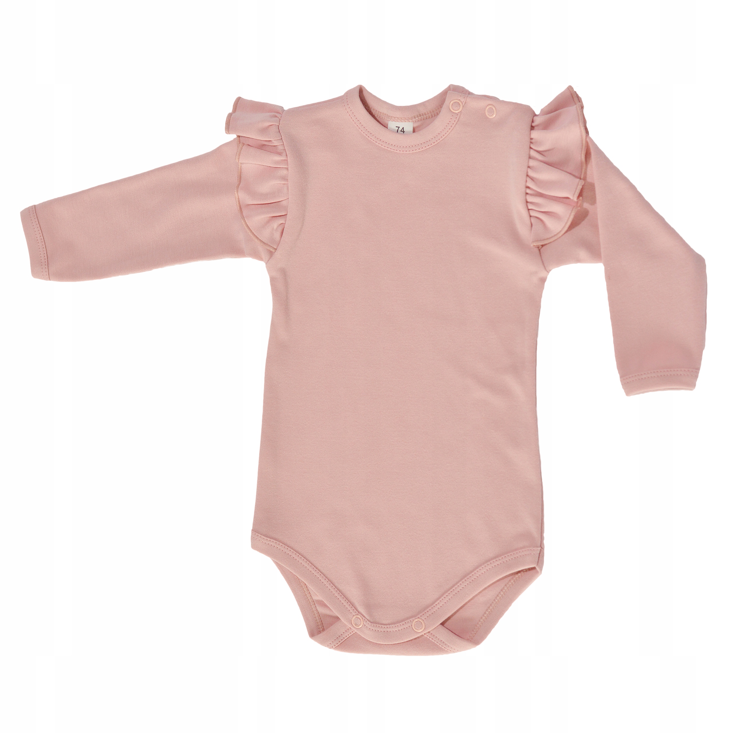 

Body Z Falbanką Pudrowy Róż R 62