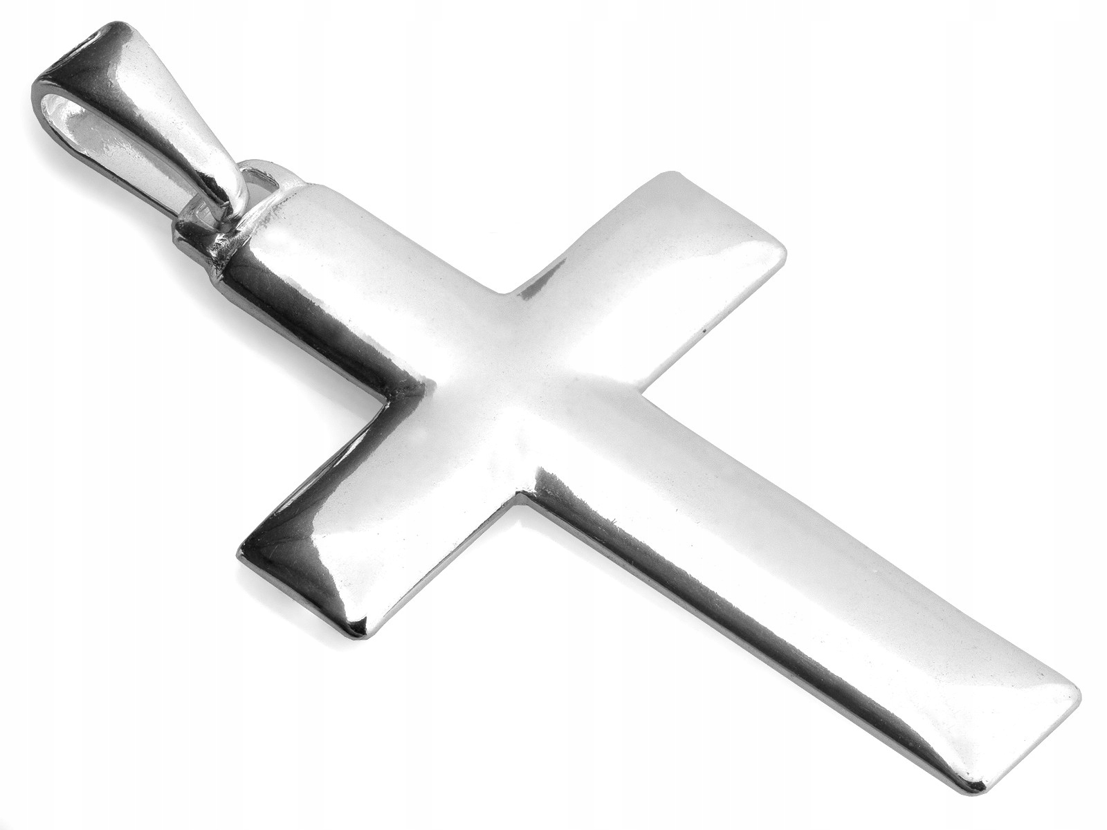 Pánský stříbrný lesklý křížek 925 2.68 g bez proužku lesklý