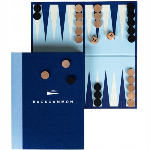 Gra Planszowa Tradycyjna Backgammon Tryktrak Deluxe Logiczna Strategiczna
