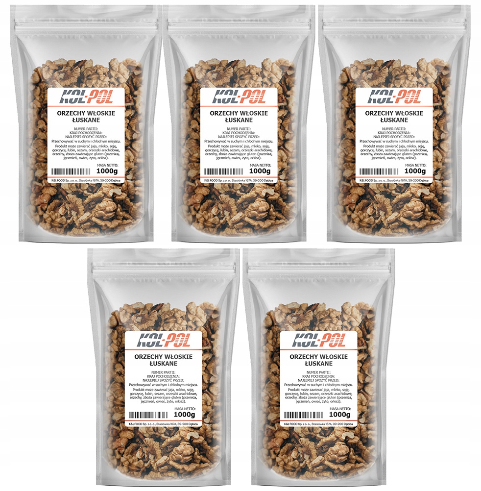 Vlašské ořechy 5kg Loupané ořechy italský přírodní čerstvé kvalita Kol-Pol