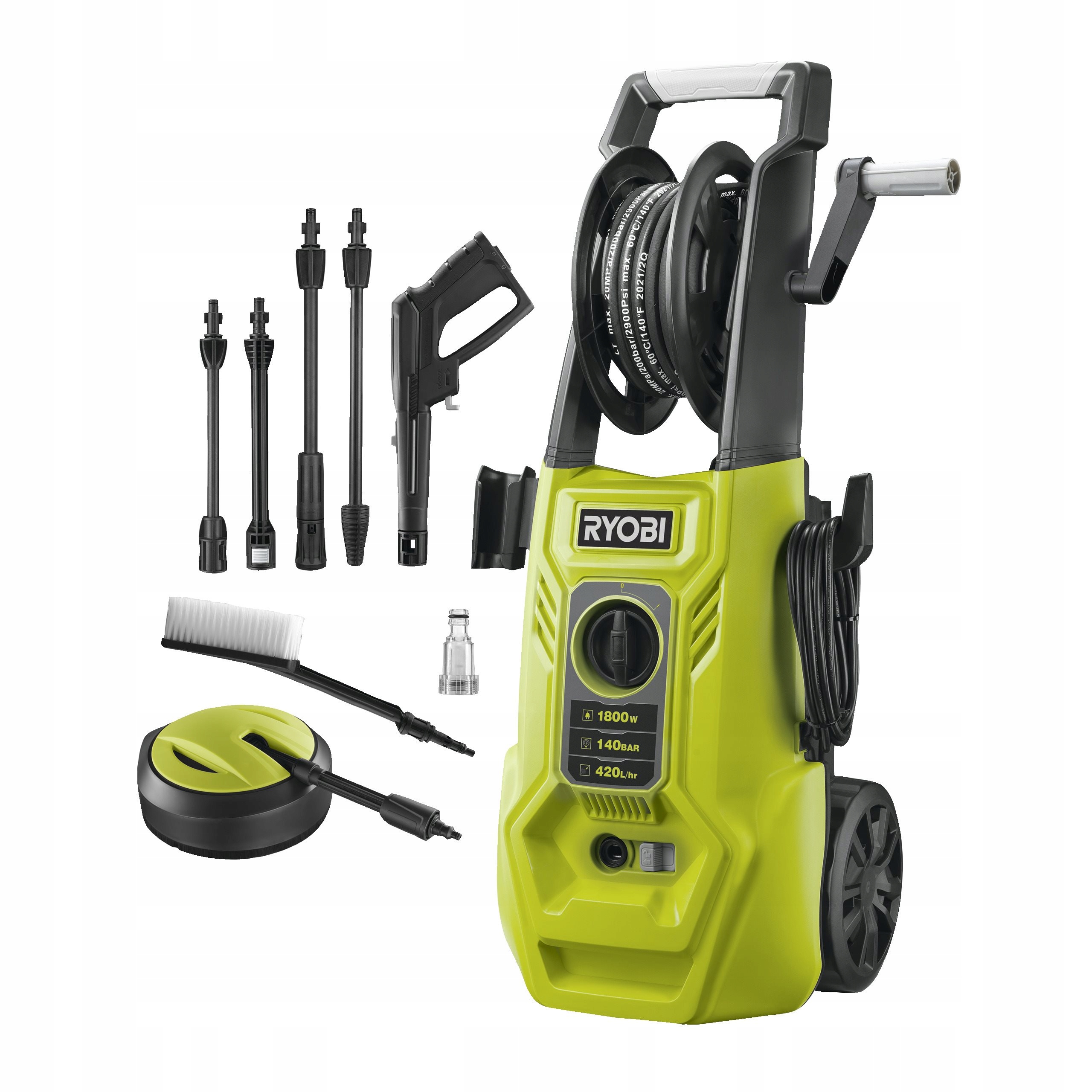 Ryobi RY140PWA Elektryczna myjka wysokociśnieniowa 140 Bar