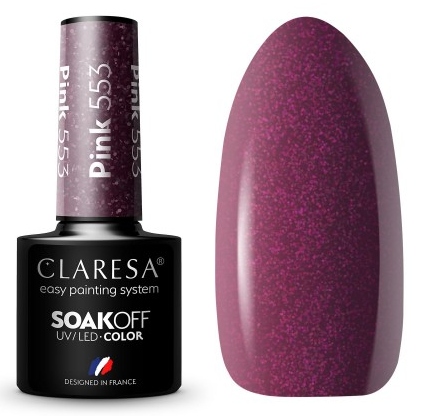 

Claresa Lakier Hybrydowy Uv/led Pink 553