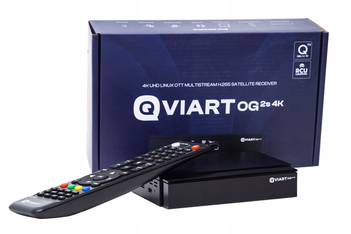 Tuner Qviart OG2s 4K Linux Enigma2 OpenATV 7.3 IPTV OSCAM CCCAM lista PL