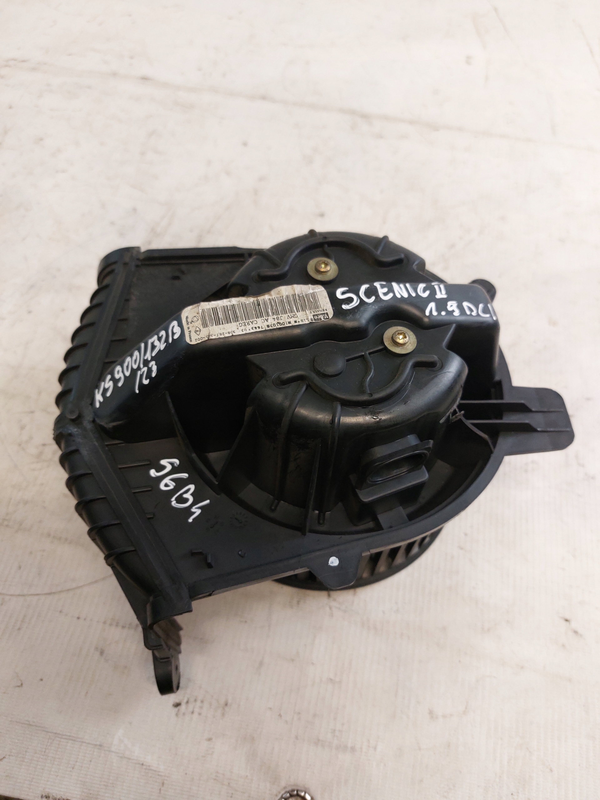 fan heating air conditioning devices RENAULT SCENIC II 1.9DCI