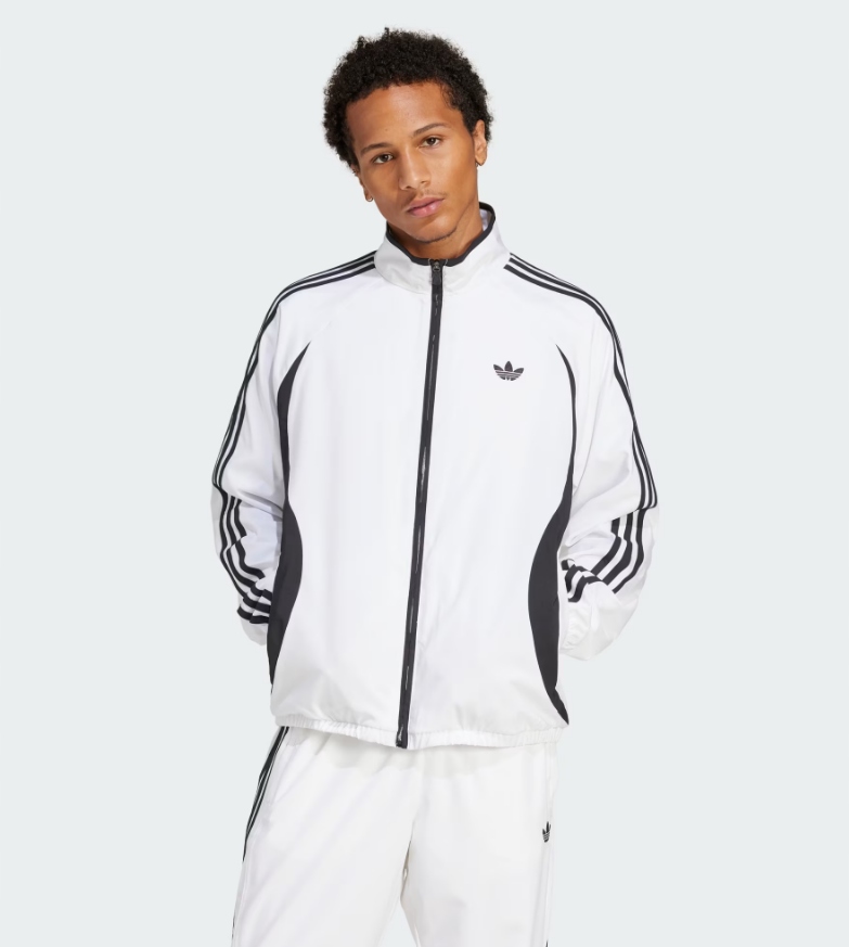 r.L Bluza Męska Adidas Adicolor Teamgeist Oryginał biała 3 paski