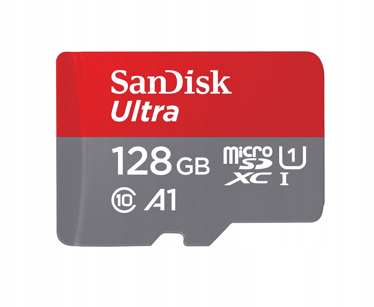 SanDisk Karta pamięci microSD Ultra 128GB +adapter