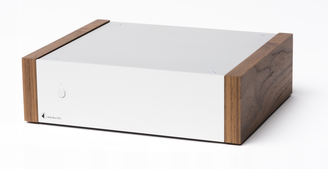 Pro-ject Amp Box DS2 Kompaktní Výkonová Koncovka 2x140W Rms, Stříbro Ořech