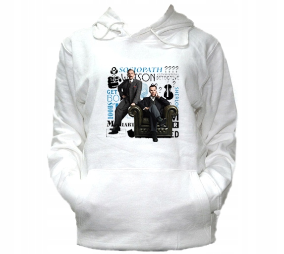 

XL Bluza Kaptur Damska Sherlock Holmes Detektyw