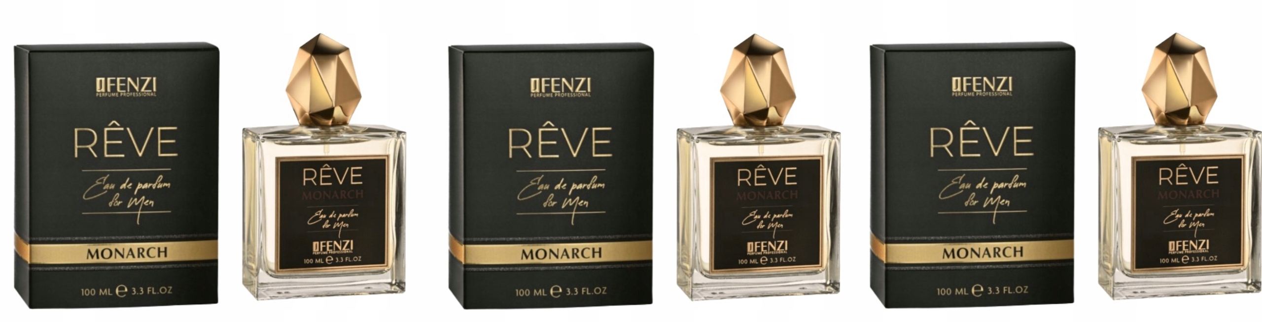 JFenzi Reve Monarch 3x100 ml parfémovaná voda pro muže