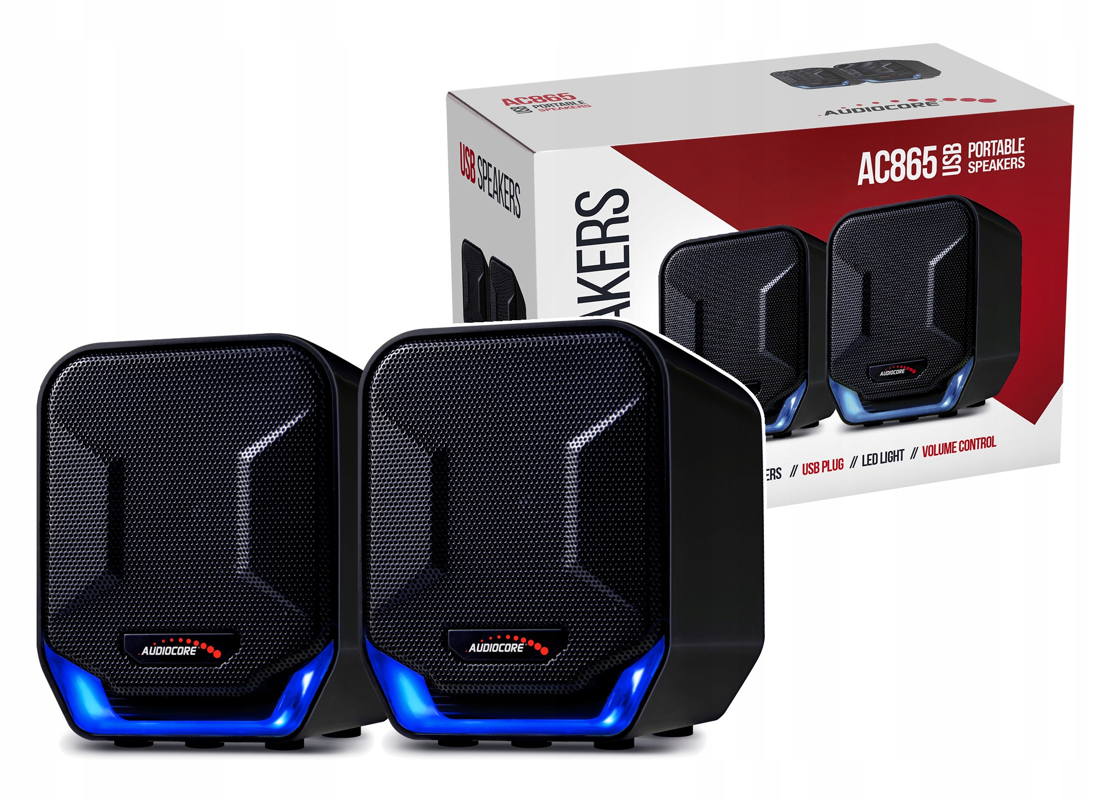 Zestaw głośników 2.0 Audiocore AC865 6 W czarny