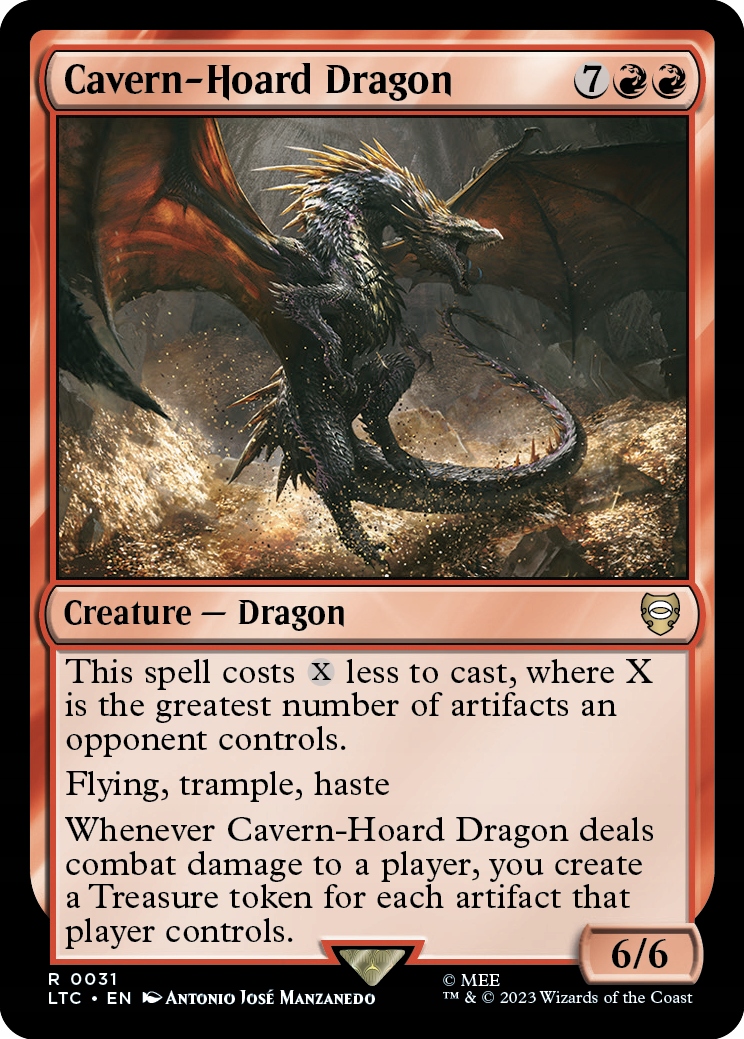 Mtg Cavern-Hoard Dragon (r)