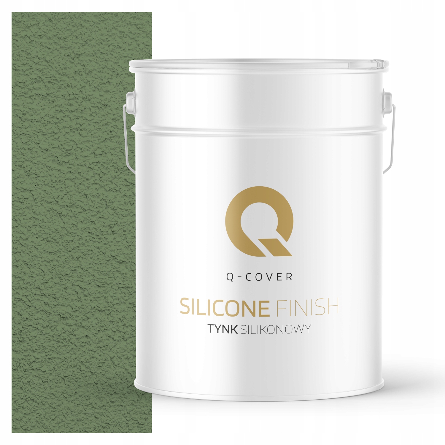 Fasádní Silikonová Omítka Zelená Tmavě Zeleň 15 Kg Granulace 3.0 mm F476