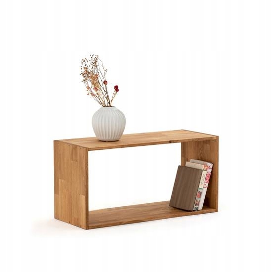 Regał "Eikfjell" z litego dębu, szafka z półką na książki 70*35*28 EAN (GTIN) 4812644027116