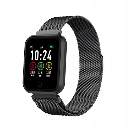 Forever SW-300 okosóra Bluetooth 4.2 lépésszámlálóval, pulzusmérővel fekete