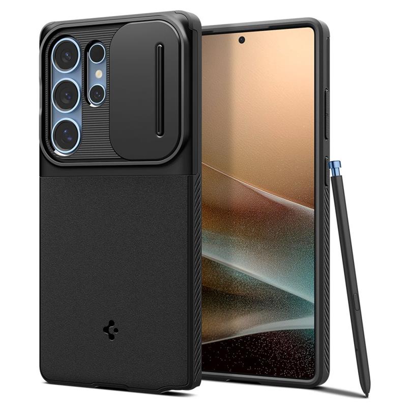 Spigen Optik Armor – Pouzdro pro Samsung Galaxy S25 Ultra (Černé)