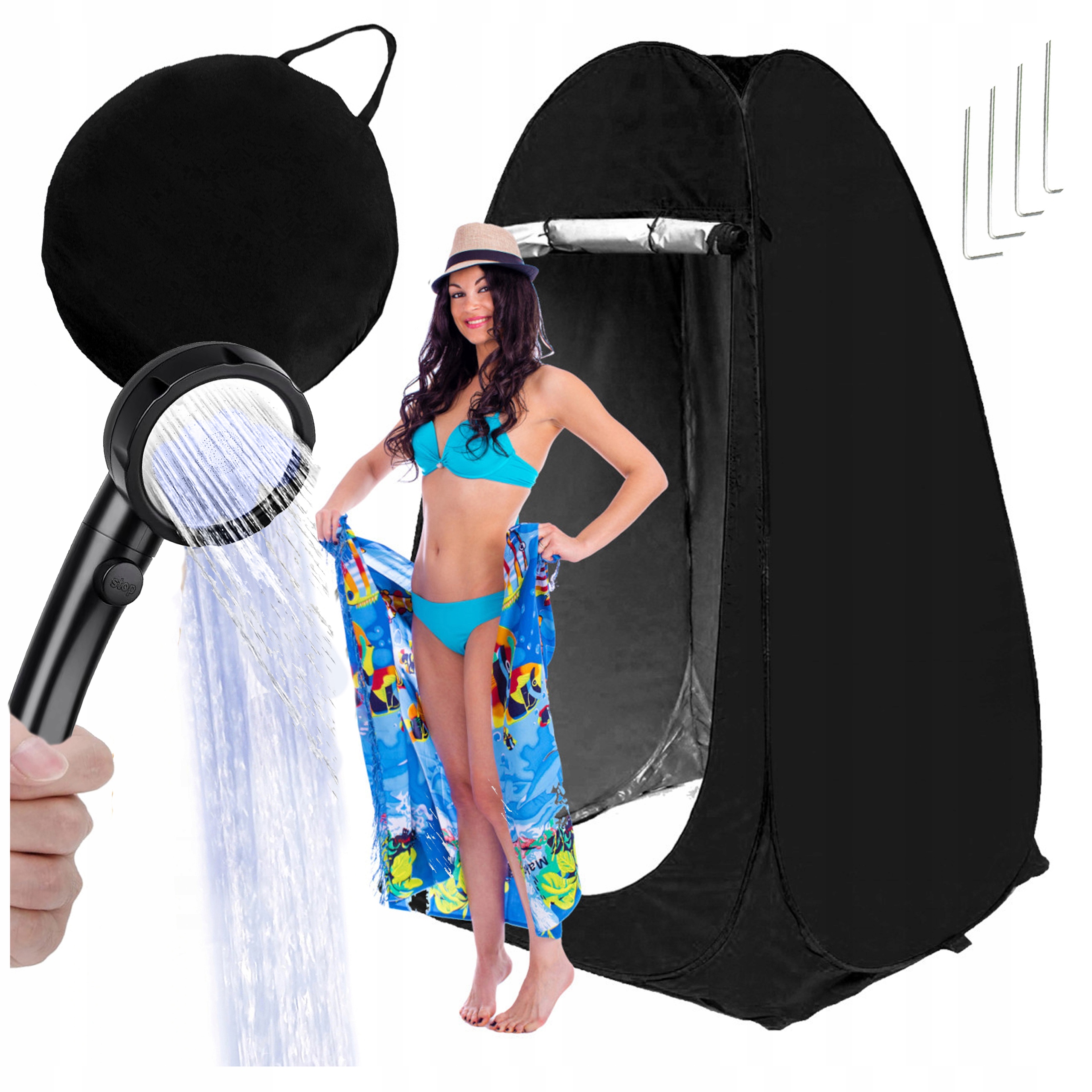 Set Stan Převlékárna Wc Kempingová sprcha s čerpadlem na Akumulátor