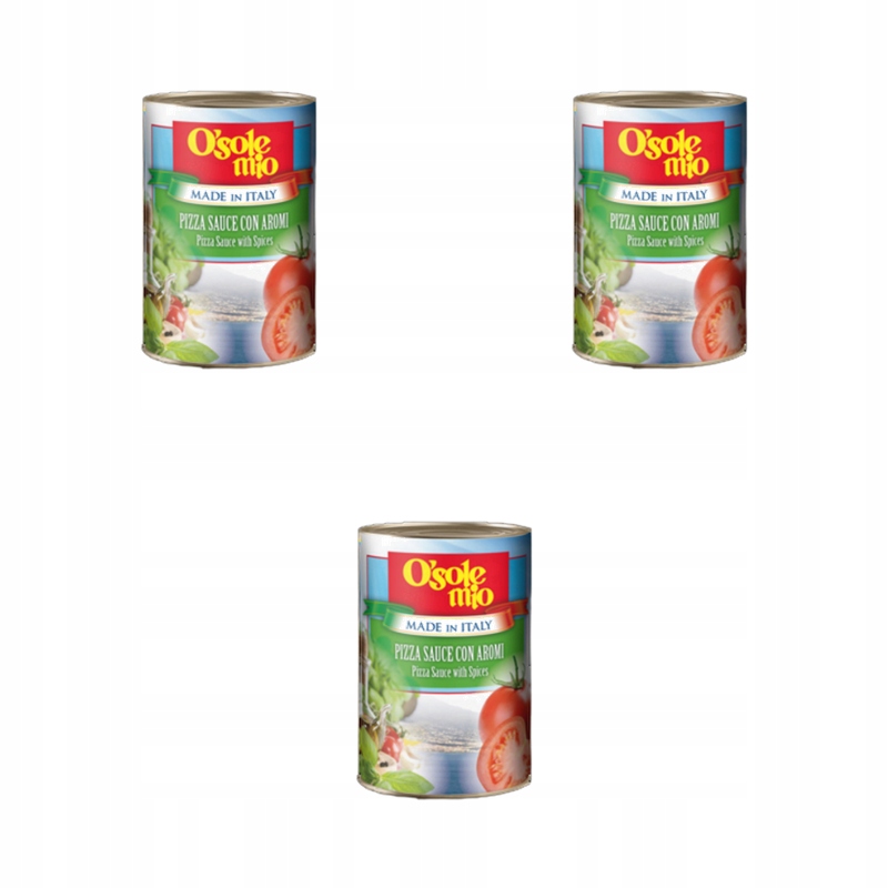 Omáčka na pizzu s kořením 4100 g O'Sole Mio X3