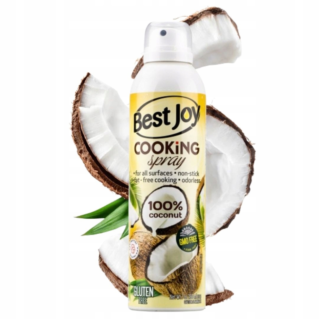 Best Joy Cooking Spray 100% Coconut 250 ml olej do smażenia kokosowy Keto