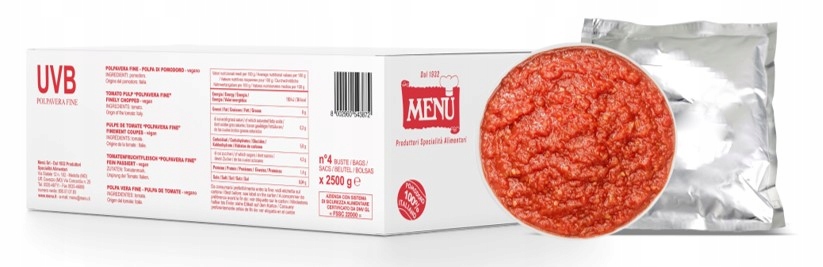 Levně 4 x 2.5 kg Rozdrcená rajčatová polpa Menu