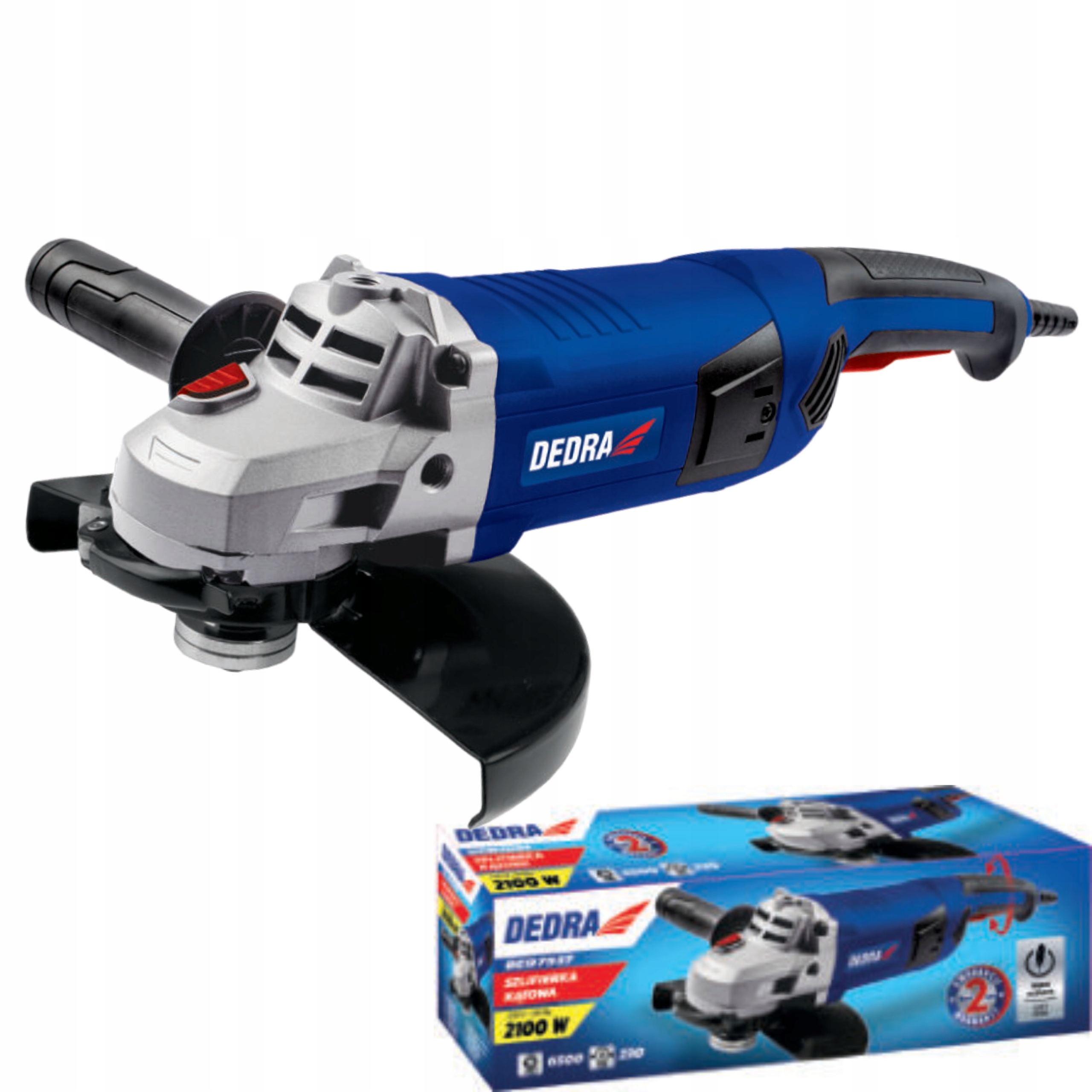 

Dedra Szlifierka Kątowa, Diax DED7937 230MM 2100W