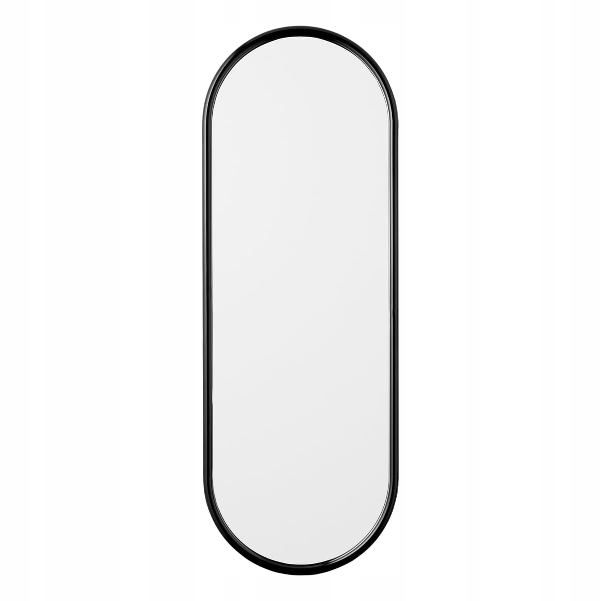 Aytm Angui Oválne nástenné zrkadlo 108 cm, šedé