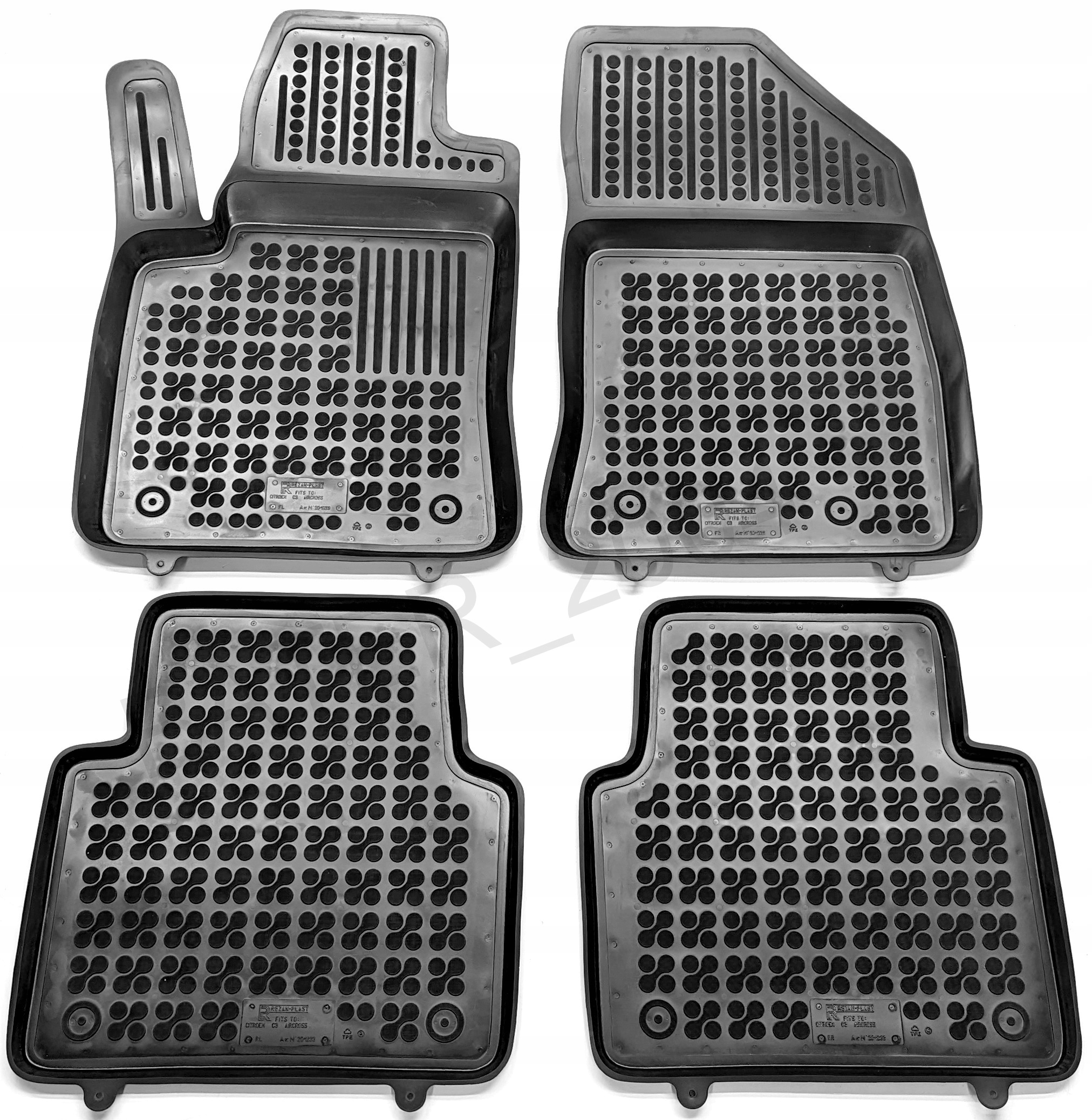 Citroen C3 Aircross II 2017-2024 dywaniki gumowe korytkowe Rezaw-Plast