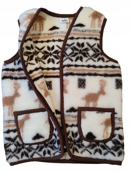 Kamizelka wełniana na zamek Bezrękawnik Bolerko XXL Kod producenta kam