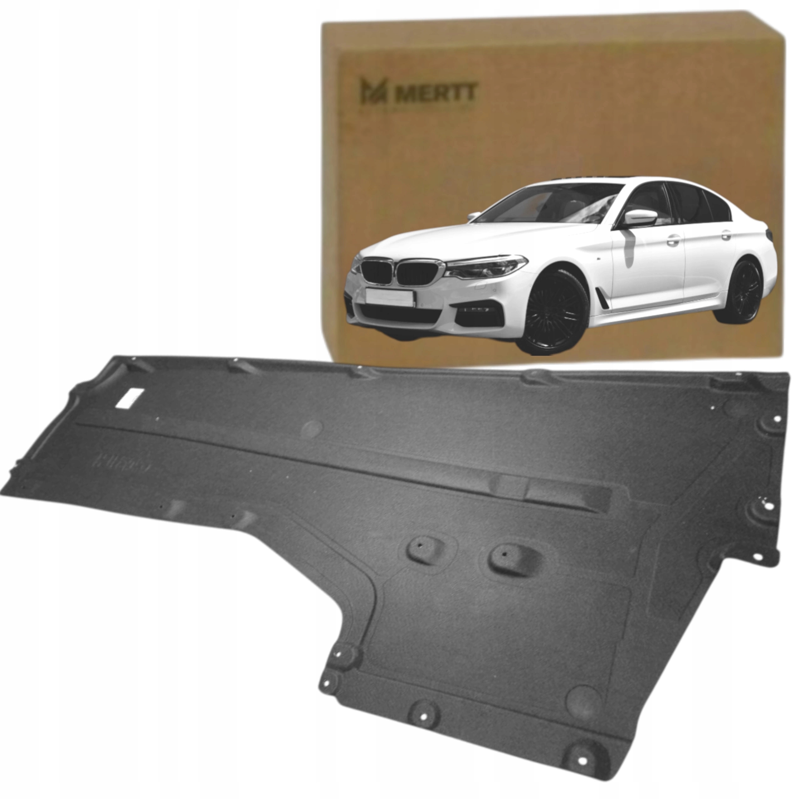 Bmw 5 G30 G31 2016+ Materiálová podlaha podvozku Spodní kryt Pravý