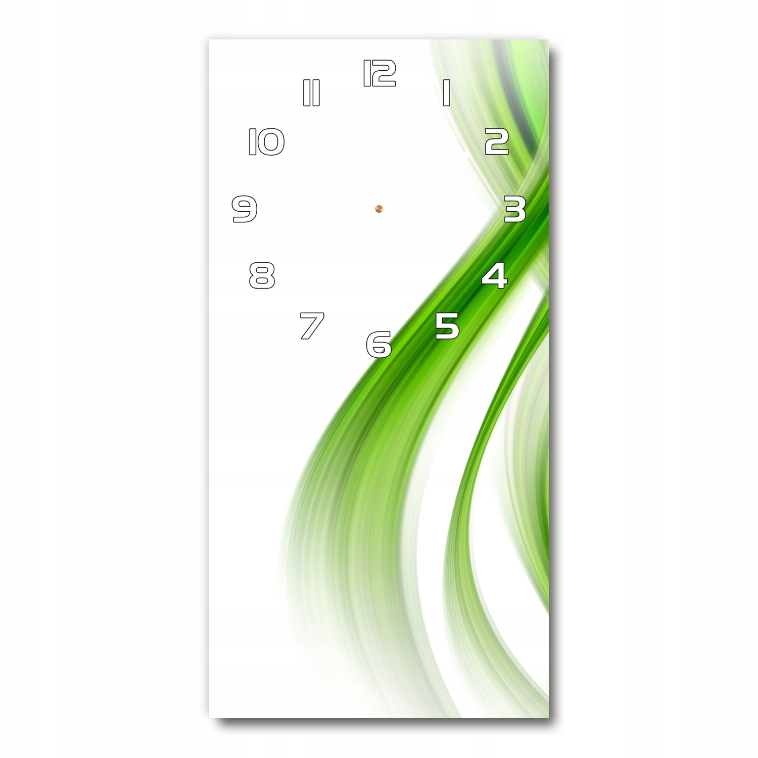 

Zegar ścienny cichy Abstrakcja fala 30x60 pionowy