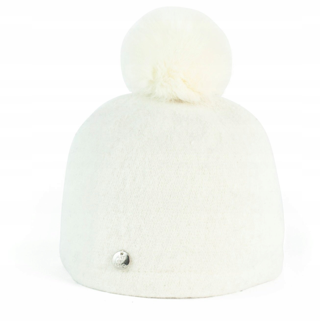 

Szaleo wełniana Czapka i króliczy pompon cz15330-1
