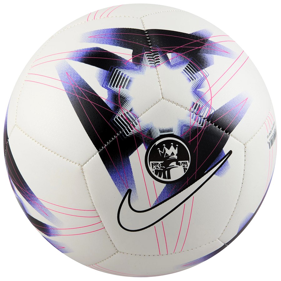 Piłka Nike Premier League Pitch Nożna Treningowa Biało-fioletowa R.4