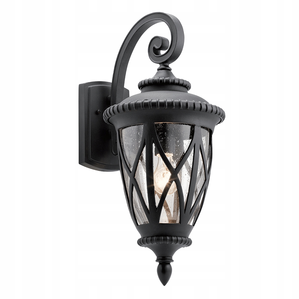 Nástenná vonkajšia námorná lampa čierna dekoratívna 60 cm Kichler