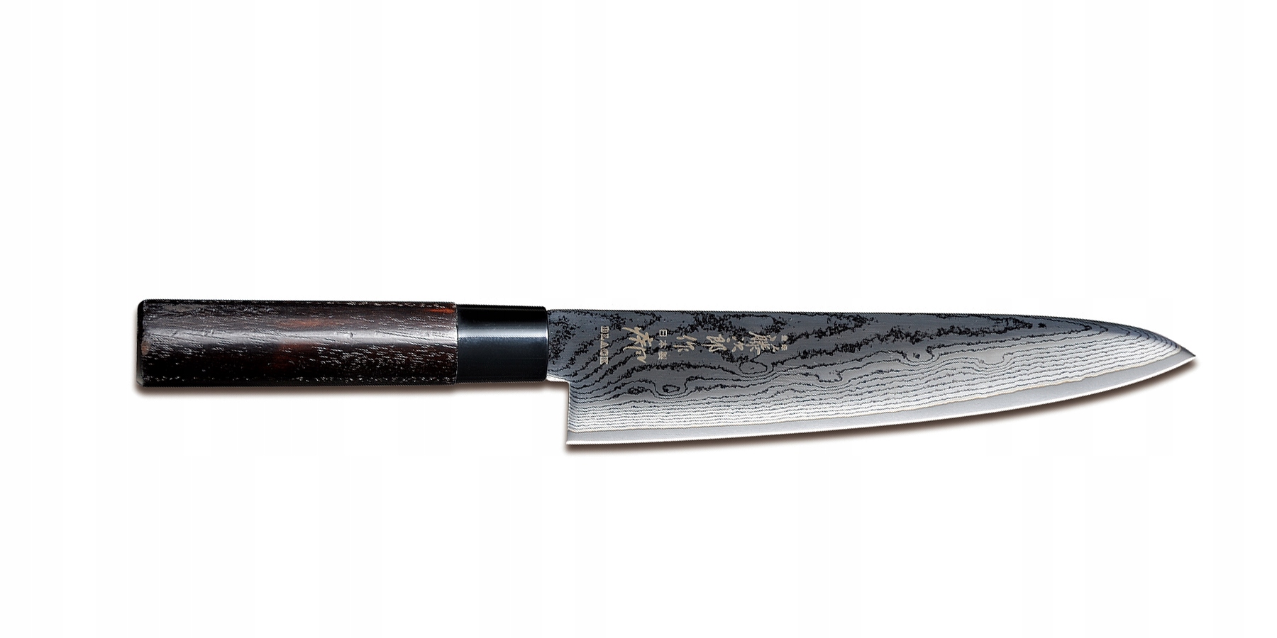 Japonský kuchársky nôž Gyuto 210 Tojiro Shippu Black oceľ VG-10