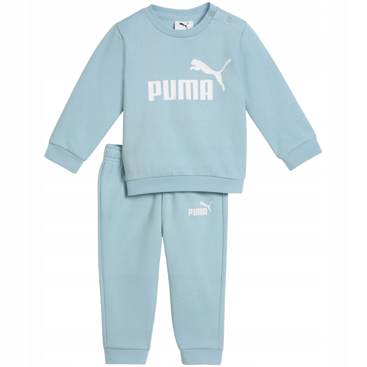 Dres dla dzieci Puma Minicats Ess Crew miętowy 686280 48