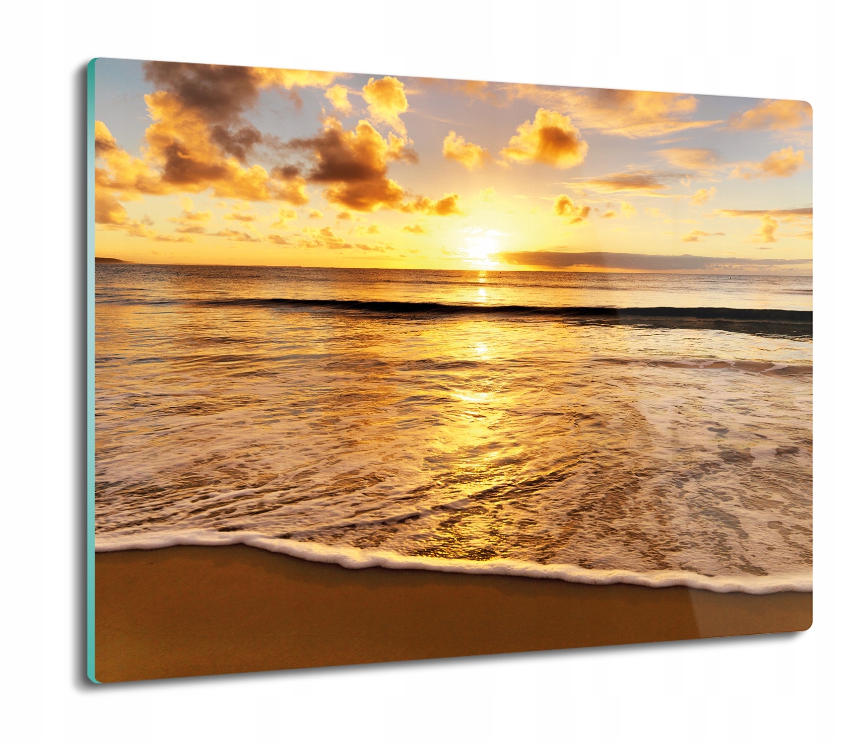 

Plaża chmury fale 60x52 deska do kuchni na prezent