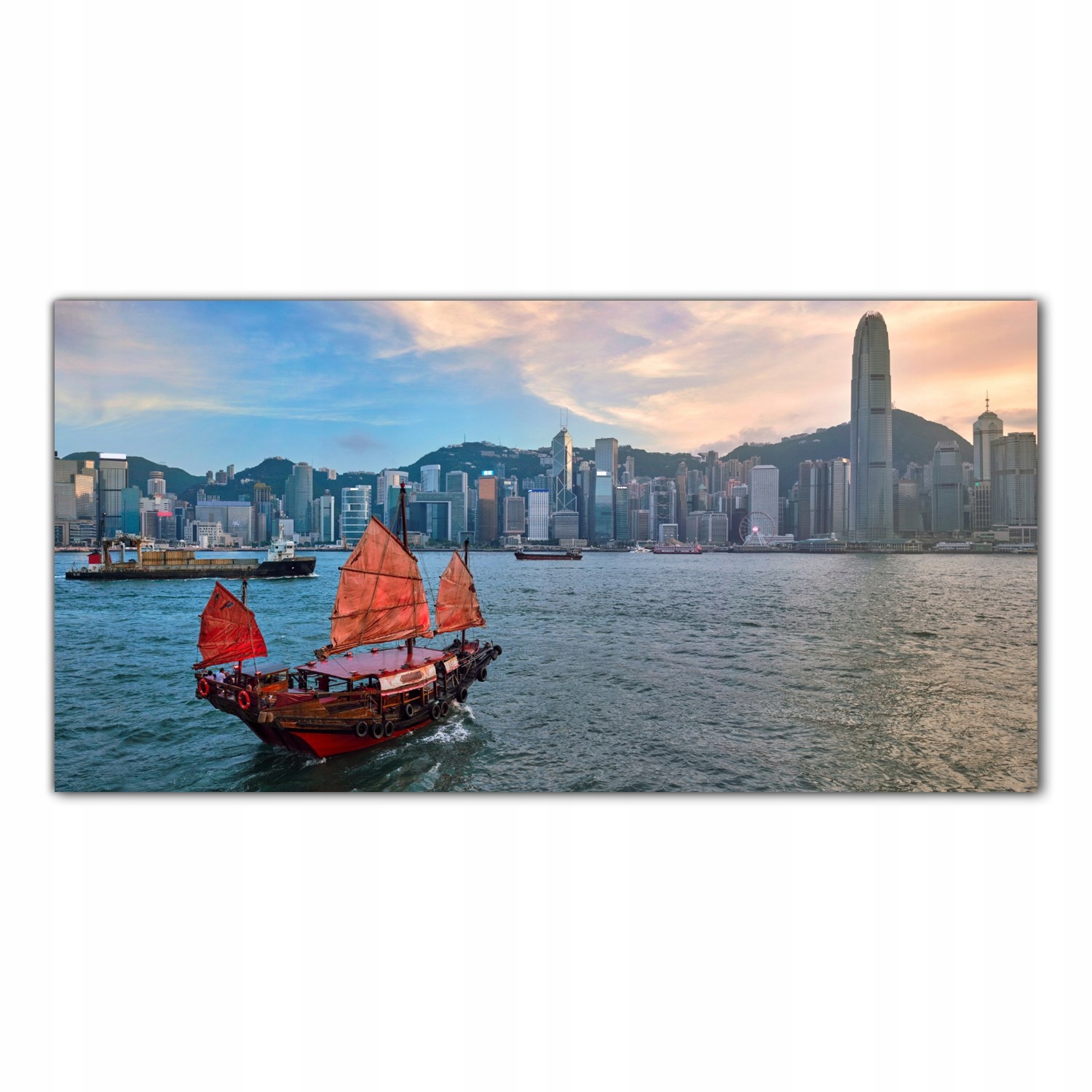 Hongkong Krajina 120x60 Tvrzené sklo panel