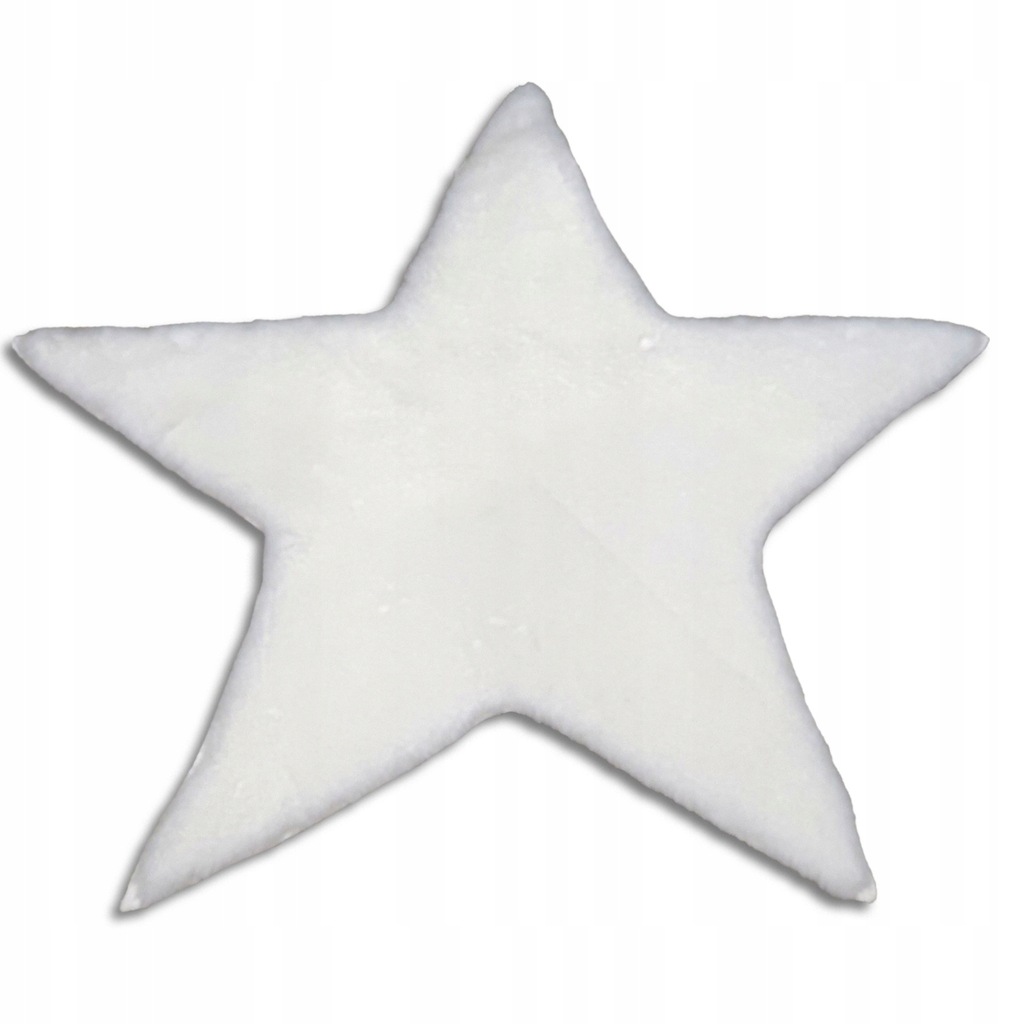 Plyšový bílý koberec s rabbitem, králičí kožíšek, hvězdička 110 cm